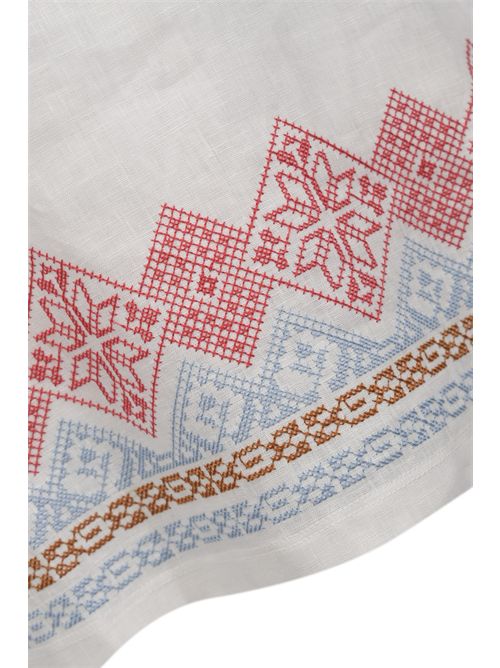 T-shirt WKDGENIO in lino ricamato e jersey di cotone stretch WEEKEND MAX MARA | 2615941072600003